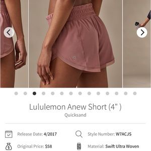 Lululemon shorts size 8